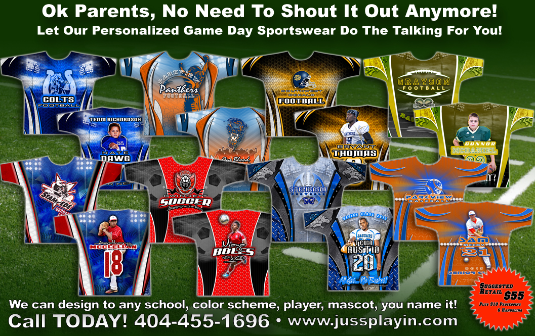 Juss Playin Promotional Flyer Creative Ad design by Designs In Motion, Inc.