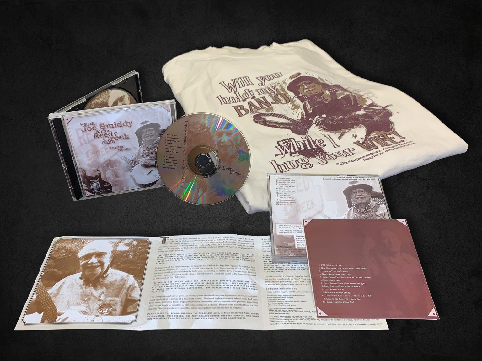 Papa Joe Smiddy Commemorative CD & T-Shirt • Designed by: Designs In Motion, Inc.