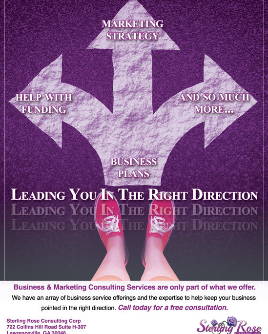 Sterling Rose Consulting Corp Print Ad Creative Ad design by Designs In Motion, Inc.