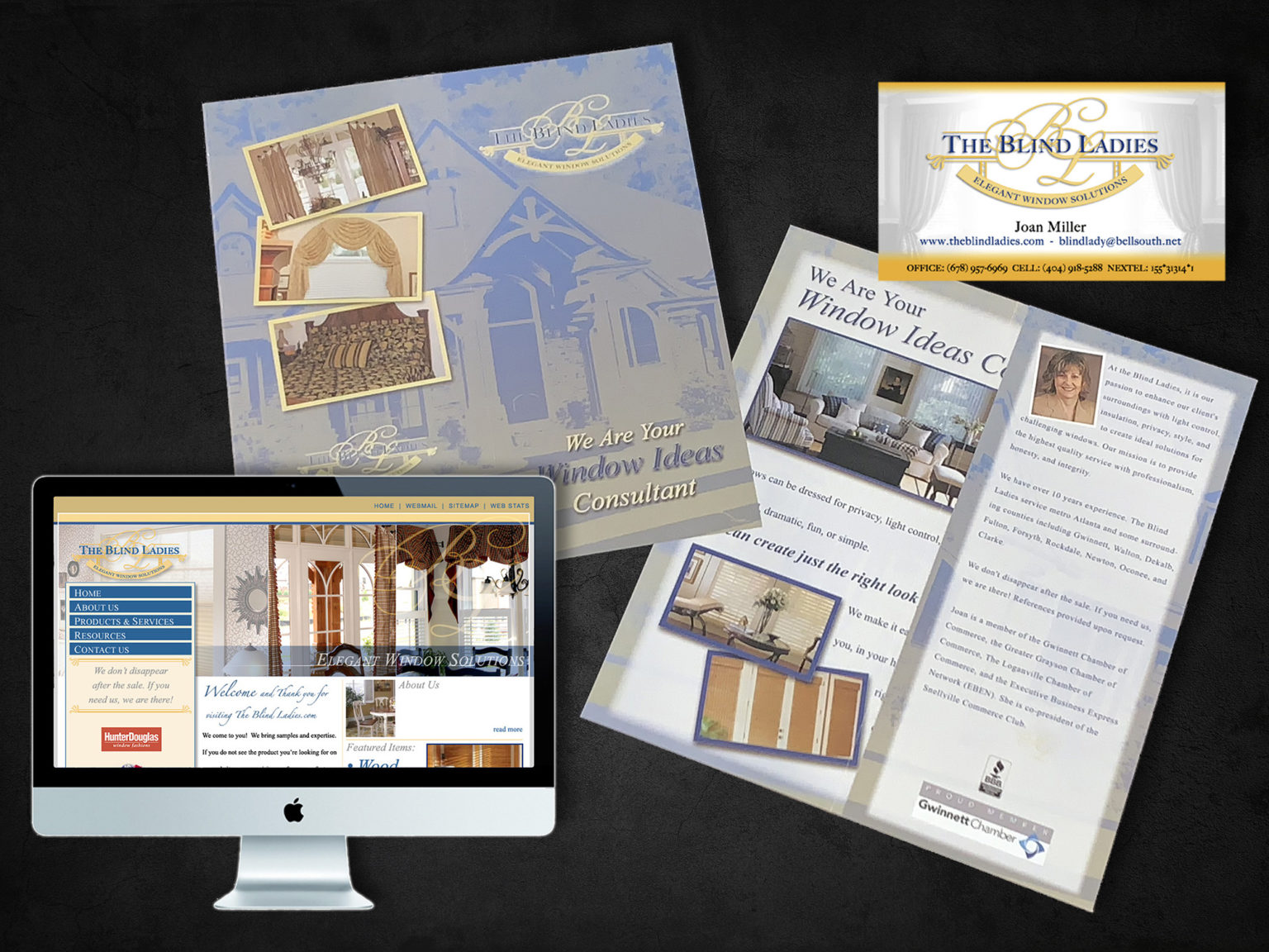 The Blind Ladies - Brand Identity, Brochure, & Website • Designed by: Designs In Motion, Inc.